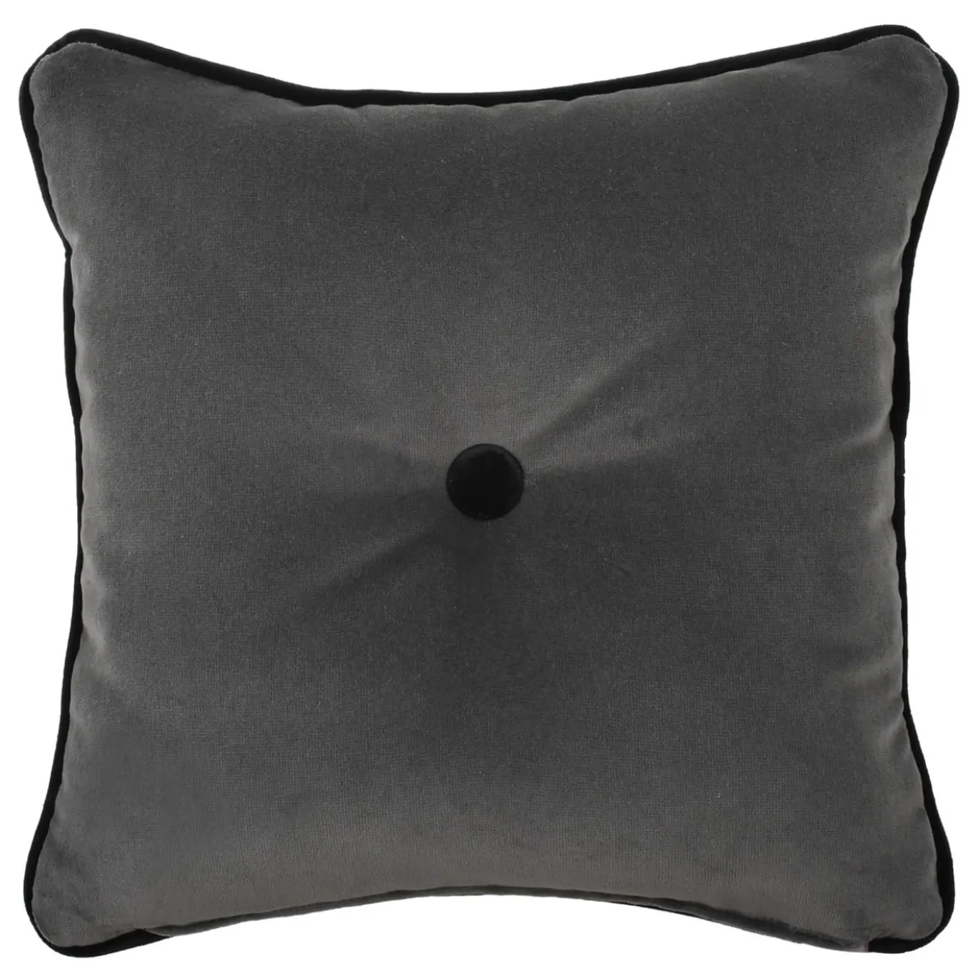 Cuscino Carrè Nero in tessuto jacquard Relief e Velluto di Cotone