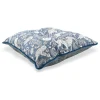 Cuscino Carrè quadrato in tessuto jacquard grigio blu