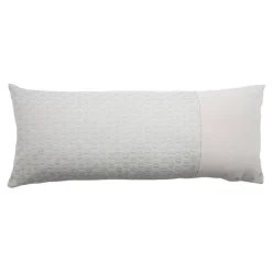 Cuscino Decorativo Rettangolare Bianco con Banda