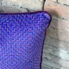 Cuscino Ducale in velluto con motivo viola
