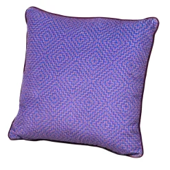Cuscino Ducale in velluto con motivo viola