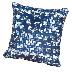 Cuscino Ducale in velluto con motivo blu