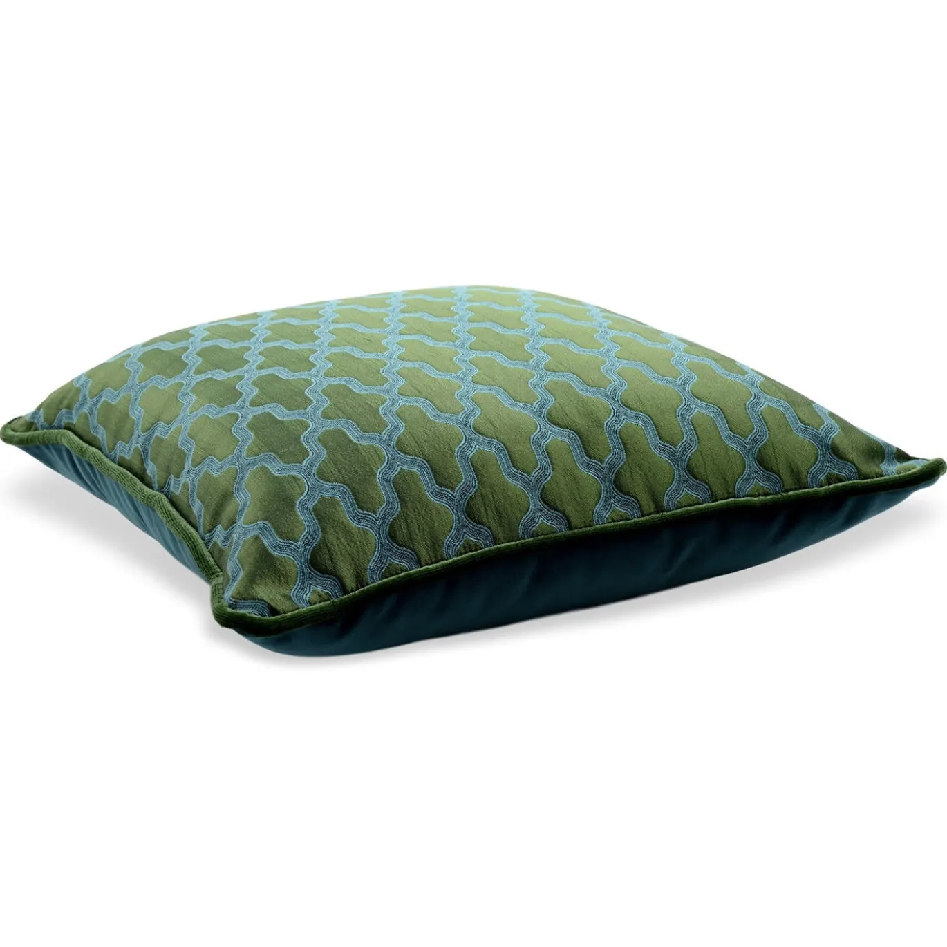 Cuscino Emerald Carré in tessuto jacquard