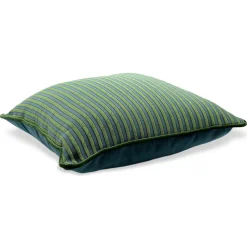 Cuscino Emerald Carré in tessuto jacquard a righe