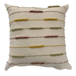 Cuscino Emme 1 Mélange Beige e Multicolore