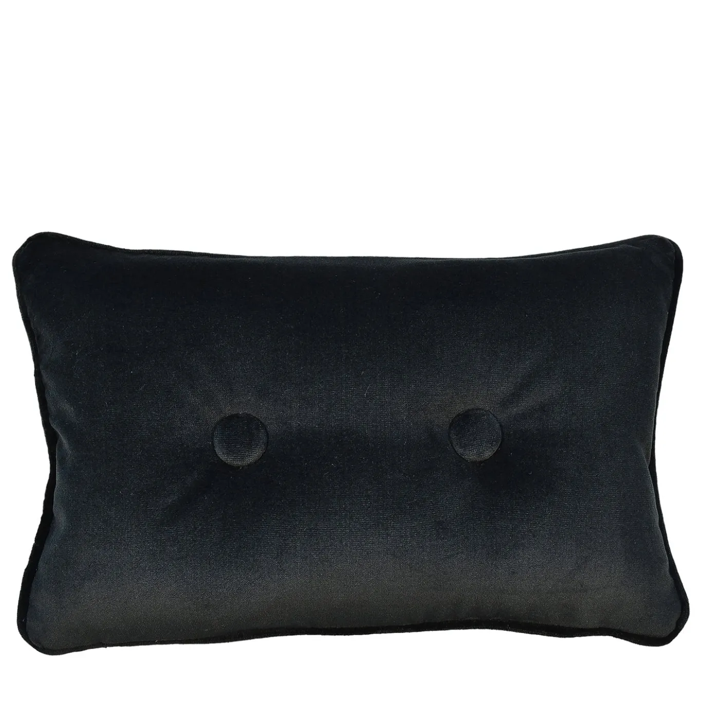Cuscino Extra Rettangolare in Velluto di Cotone Nero