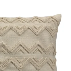 Cuscino Geometrico Testurizzato Beige