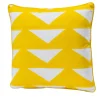 Cuscino giallo Triangoli