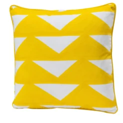 Cuscino giallo Triangoli