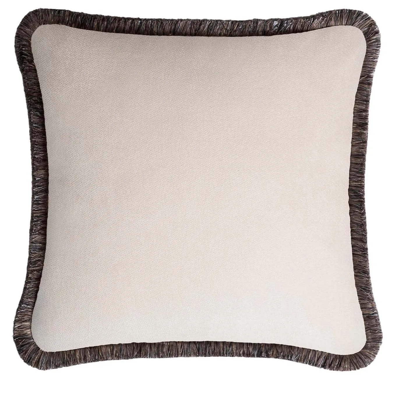 Cuscino Happy bianco e grigio