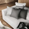 Cuscino in lana grigio chiaro