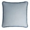 Cuscino in lino azzurro Happy