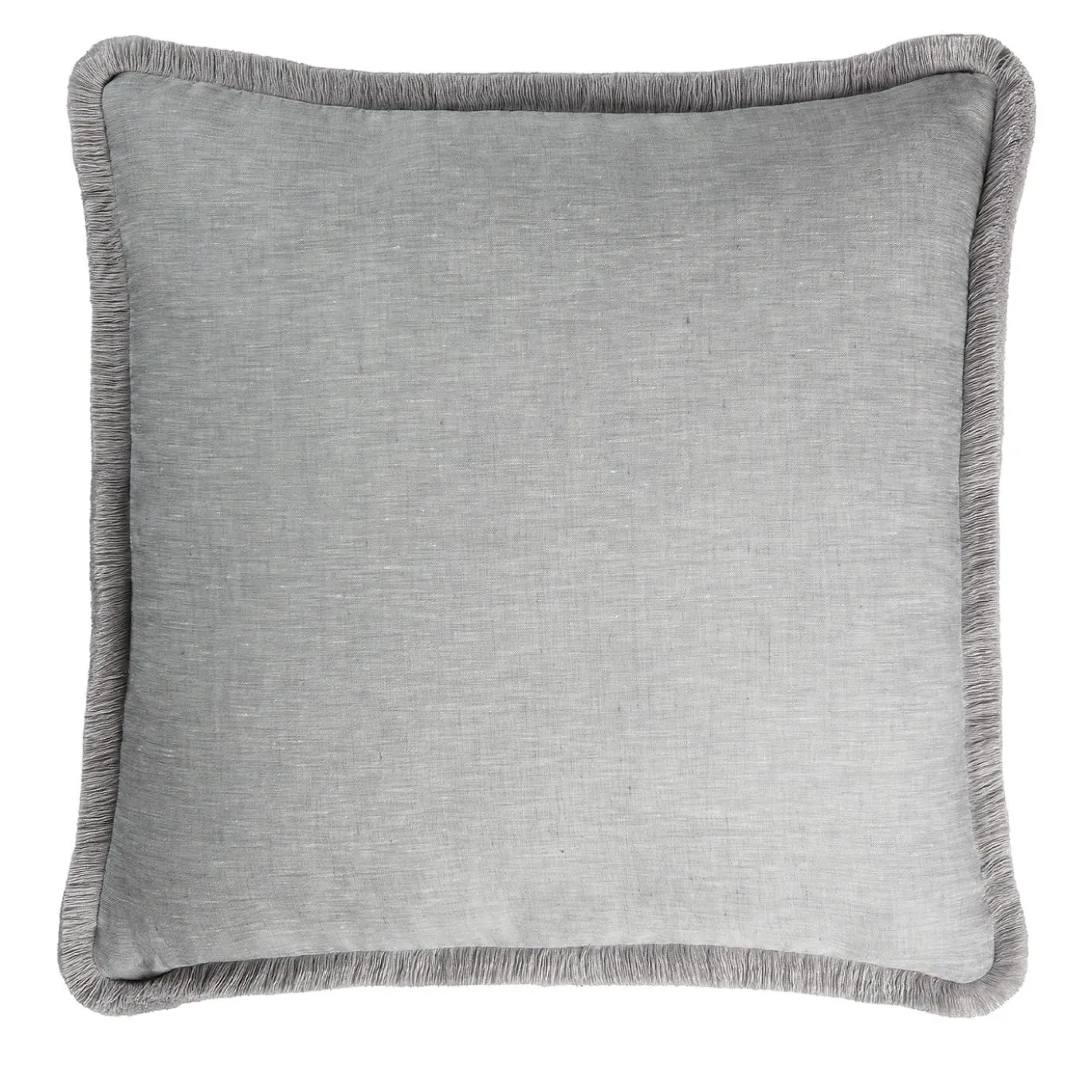 Cuscino in lino grigio Happy