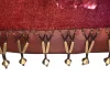 Cuscino in velluto rosa e rosso