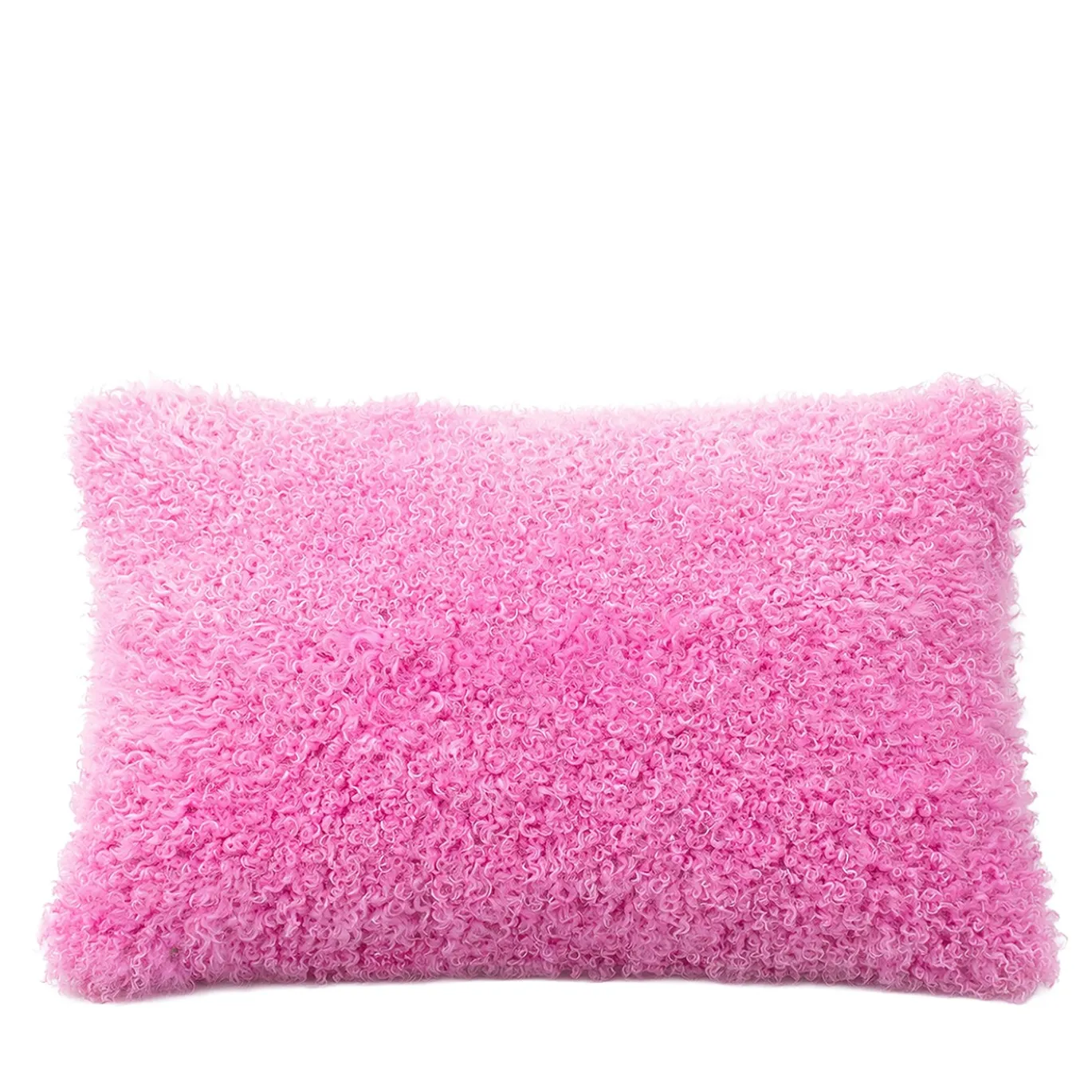 Cuscino Limen in lana di agnello Kalgan rosa peonia