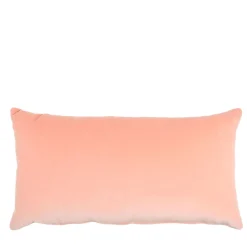 Cuscino Longue in Velluto di Cotone Peach