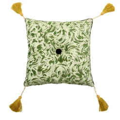 Cuscino Quadrato a Motivo Verde di Daniela Pinotti & STUDIOTAMAT