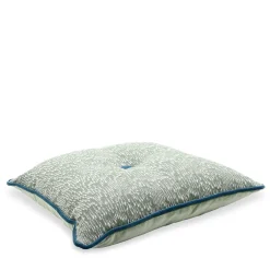 Cuscino quadrato Carrè in Filigrana Jacquard Comete Verde