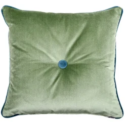 Cuscino quadrato Carrè in Filigrana Jacquard Comete Verde