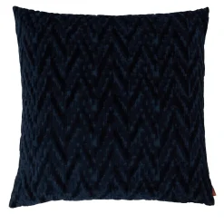 Cuscino Quadrato Fossile Blu Scuro