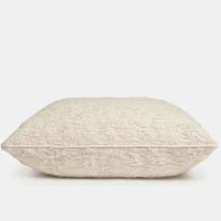 Cuscino Quadrato in Bouclé Bianco