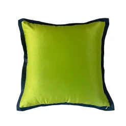 Cuscino Quadrato In Velluto Blu