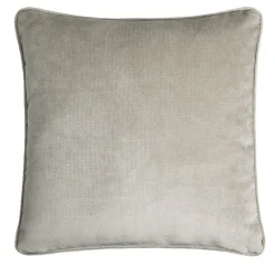 Cuscino quadrato in velluto grigio Happy Frame