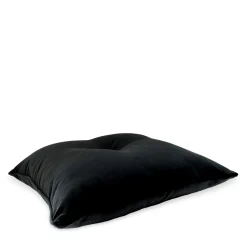 Cuscino quadrato in velluto nero Carrè