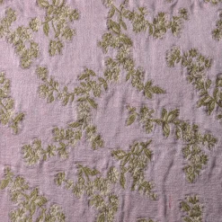 Cuscino quadrato Ledbetter in jacquard floreale rosa e oro