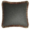 Cuscino quadrato Mongolia grigio scuro