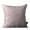 Cuscino quadrato Murcia in jacquard argentato e marrone