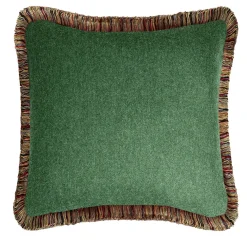 Cuscino quadrato verde Mongolia