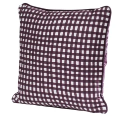 Cuscino Quadretti Maroon
