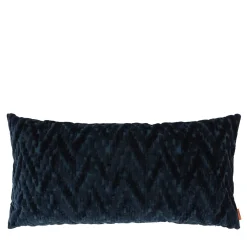Cuscino Rettangolare Fossile Blu Scuro