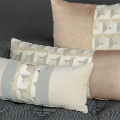 Cuscino rettangolare Nastro in tessuto jacquard geometrico