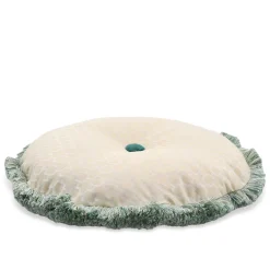 Cuscino Rotondo Bianco in Edizione Limitata POPHUG di Pistacchio&Caffé