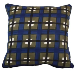 Cuscino Scozzesone Blu