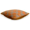 Cuscino Sqaurare Carrè Senape in tessuto jacquard Pied-De-Poule