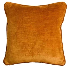 Cuscino Sqaurare Carrè Senape in tessuto jacquard Pied-De-Poule