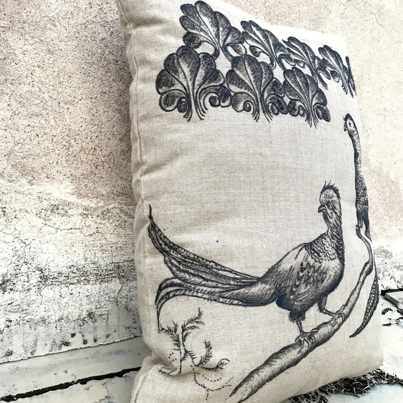 Cuscino Uccelli e Fiori 003