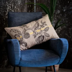 Cuscino Uccelli e Fiori 007