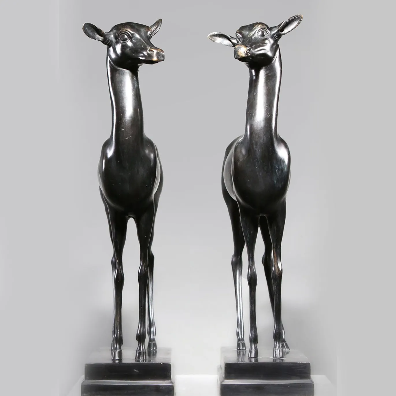 Daini Piccoli Coppia di Sculture