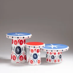 Danza T-Table Maxi Tavolino in ceramica multicolore di Jaime Hayon