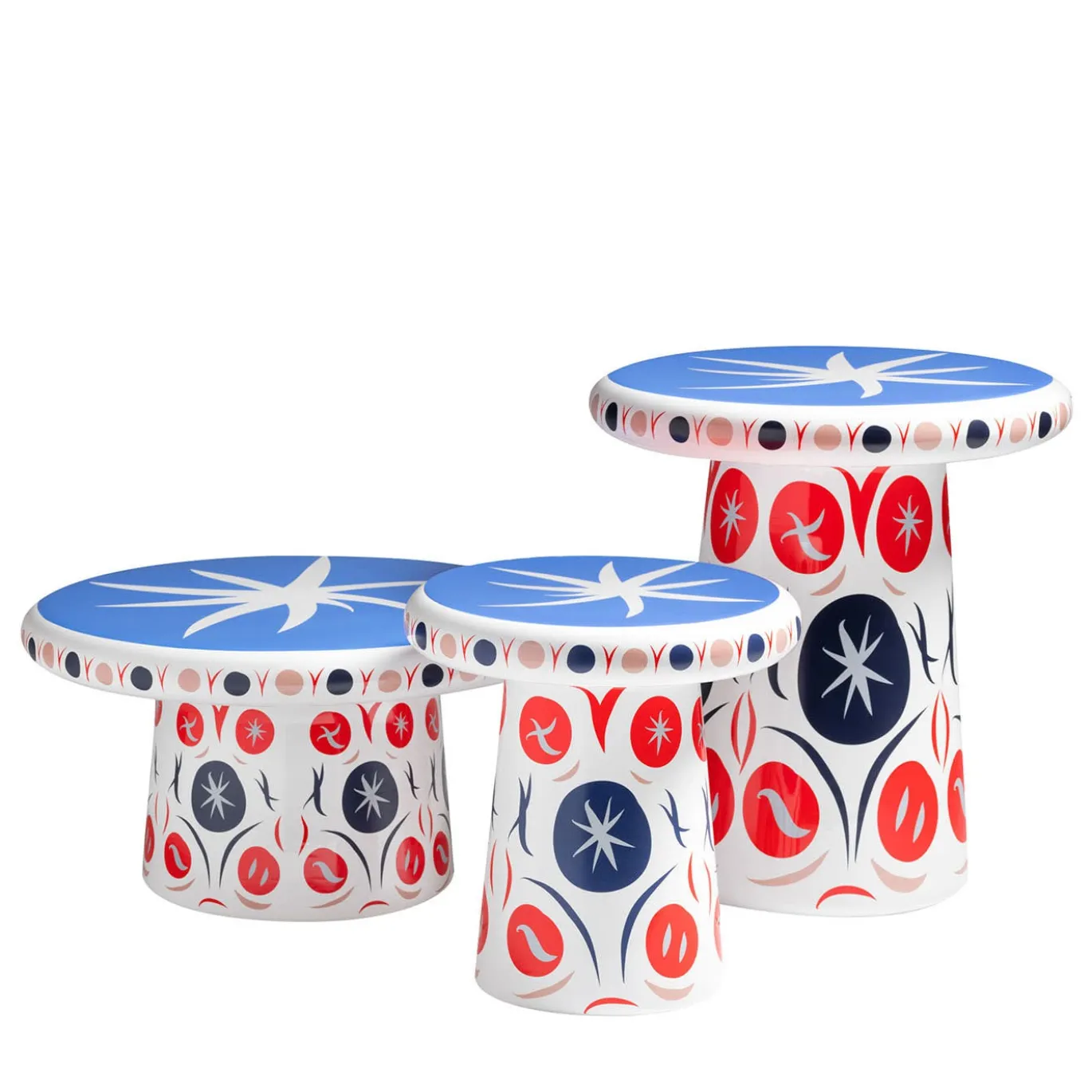 Danza T-Table Maxi Tavolino in ceramica multicolore di Jaime Hayon