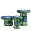 Danza T-Table Tavolino alto in ceramica verde di Jaime Hayon