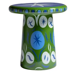 Danza T-Table Tavolino alto in ceramica verde di Jaime Hayon