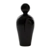 DA Scultura Decorativa in Ceramica Nera (H 60 cm | 23.6")