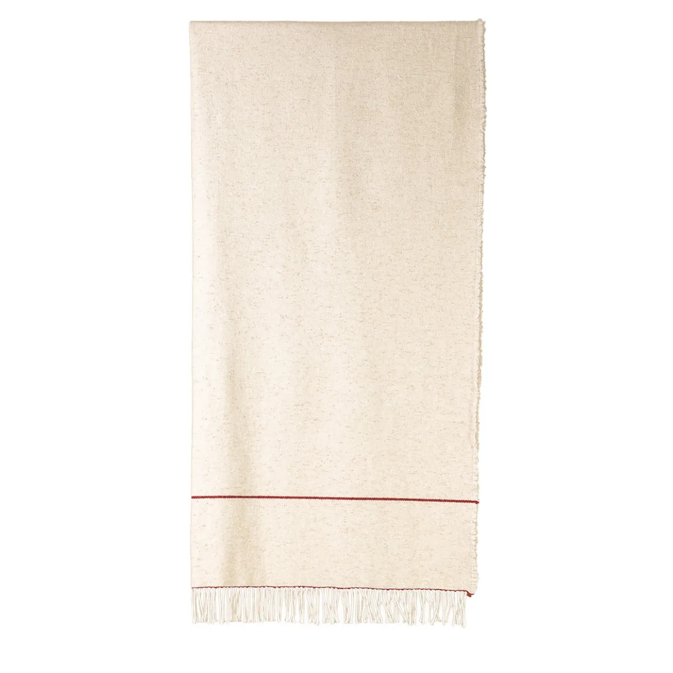 Dimensioni Coperta beige con frange