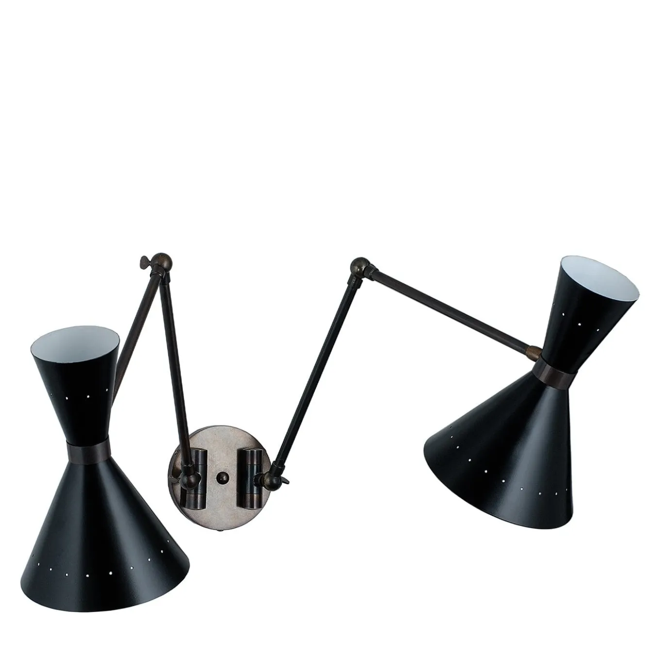 Diva M216 Lampada da parete in bronzo scuro spazzolato di Michele Bönan