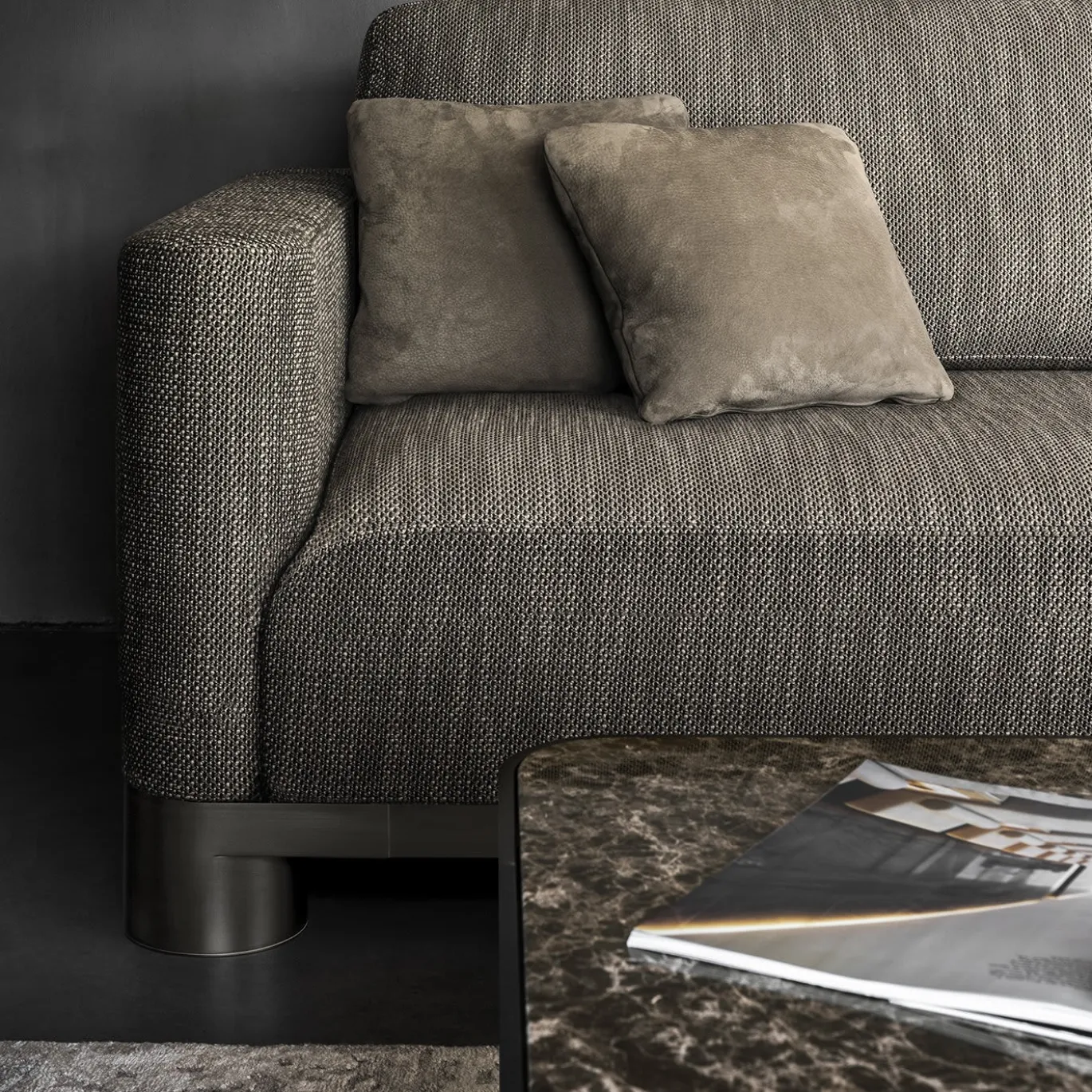 Divano a 3 posti Bold Brown